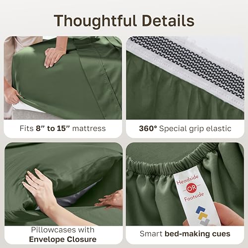 100% Organic Cotton Cal King Bed Sheets
