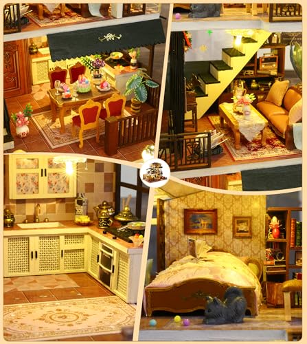 DIY Miniature House Kit for Adults