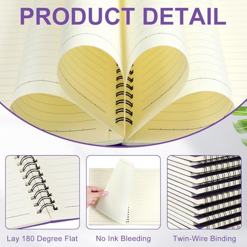 6 Pcs Spiral Notebooks (6 Count)