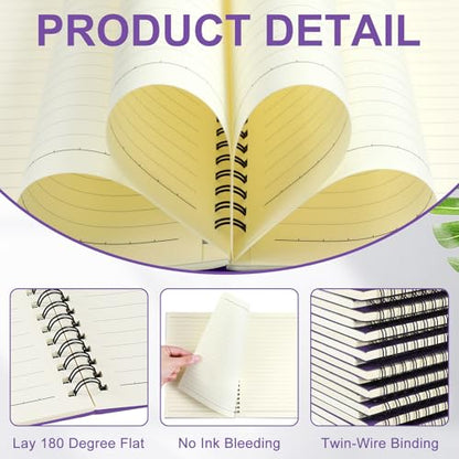 6 Pcs Spiral Notebooks (6 Count)