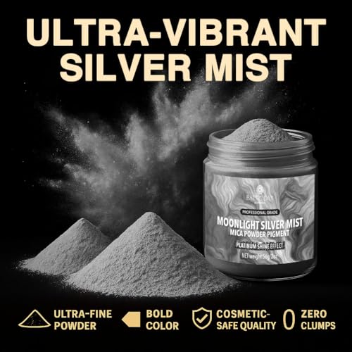 Moonlight Mist Silver Mica Powder 2 oz (2 Ounce)