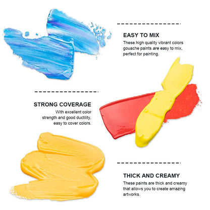 Gouache Paint Tube Set