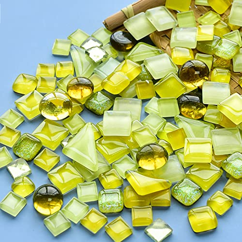 500g Mixed Color Irregular Crystal Mosaic Tiles (17.6 Ounce)