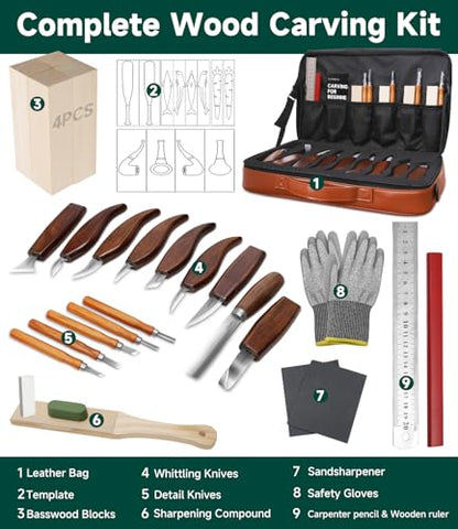 Wood Carving Kit (30 Count)