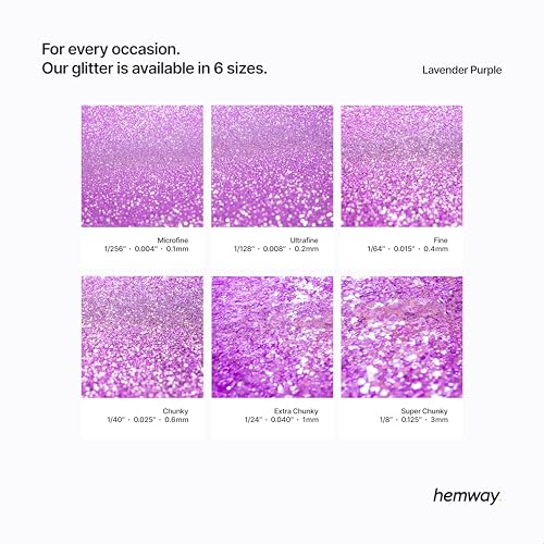 Craft Glitter Lavender Purple 100g Microfine Glitter (3.5 Ounce)