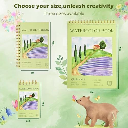 Watercolor Paper Pad 3.5x5.5 Inch (30 Count)