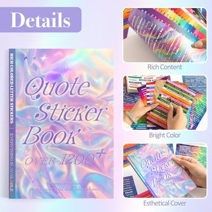 1200+ Pcs Quote Sticker for Journaling