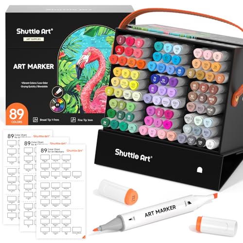 89 Colors Alcohol Markers (88 Count)