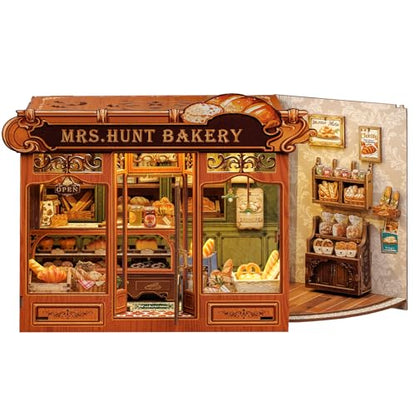 Book Nook Kit DIY Miniature House Bakery Dessert Shop Dollhouse