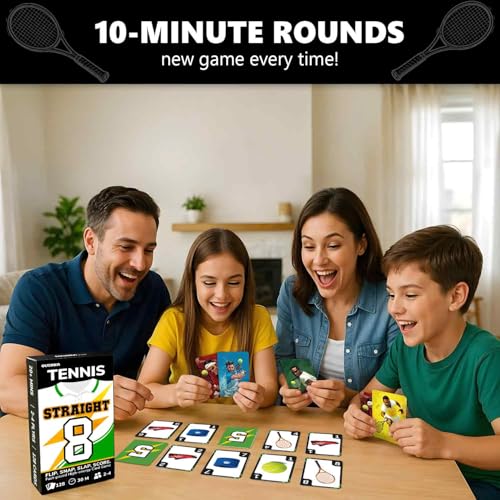 Tennis Fast Paced Card Game for Kids & Adults
