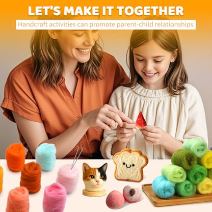 100 Colors Needle Felting Wool (10.5 Ounce)