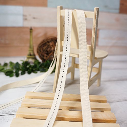 Ivory Cotton Twill Ribbon 3 (30 Foot)