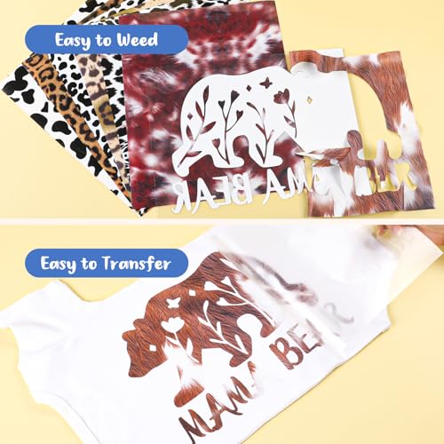 Leopard HTV Heat Transfer Vinyl (11 Count)