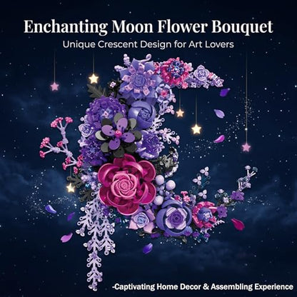 Purple Moon Flower Building Set