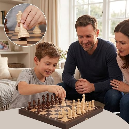 Chess Set with Magnetic Pieces