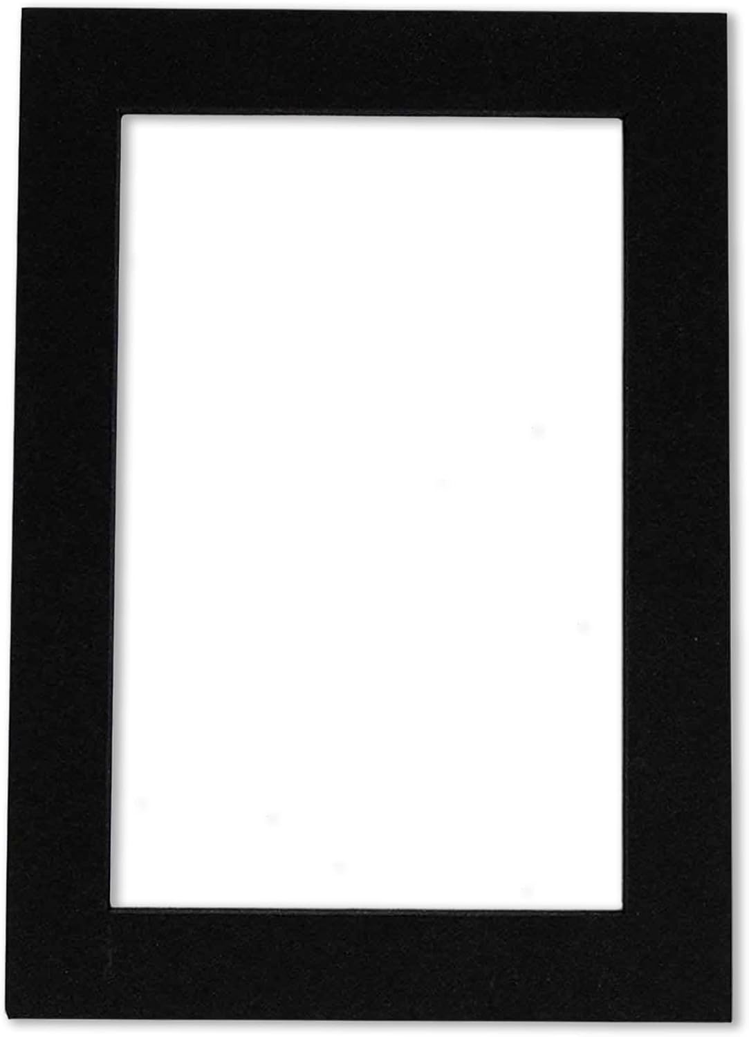 Pack of Ten Acid Free 11x14 Mats Bevel Cut for 8.5x11 Photos - Black With Black Core Precut Matboards, Backing Boards and Self Seal Bags for Pictures, Framing - 4-ply Thickness