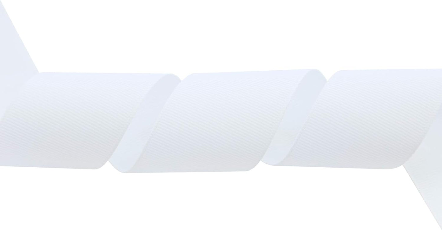 ITIsparkle 11/2" Inch Grosgrain Ribbon 25 Yards-Roll Set for Gift Wrapping Cake Decoration Party Favor Hair Braids Hair Bow Baby Shower Decoration Floral Arrangement Craft Supplies, White Ribbon - Crafty Corner