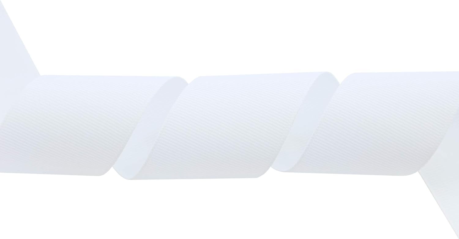 ITIsparkle 11/2" Inch Grosgrain Ribbon 25 Yards-Roll Set for Gift Wrapping Cake Decoration Party Favor Hair Braids Hair Bow Baby Shower Decoration Floral Arrangement Craft Supplies, White Ribbon - Crafty Corner