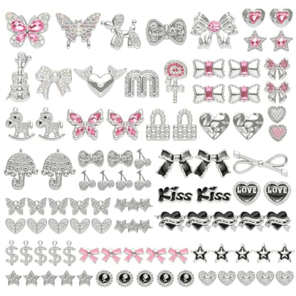 100 Pcs Big Junk Case Charms Kit for Phone Cases & Socks & Shoes