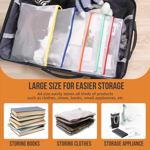 24pcs Mesh Zipper Pouch Bags