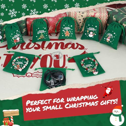 Christmas Bags with Drawstring (7.2312 Ounce)