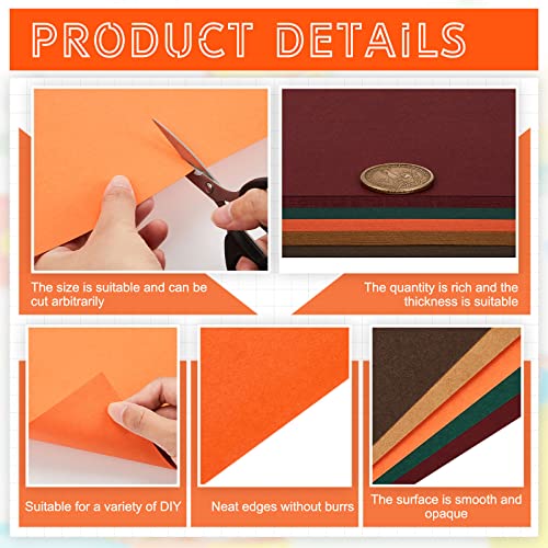 100 Sheets 5 Shades Cardstock Paper (100 Count)