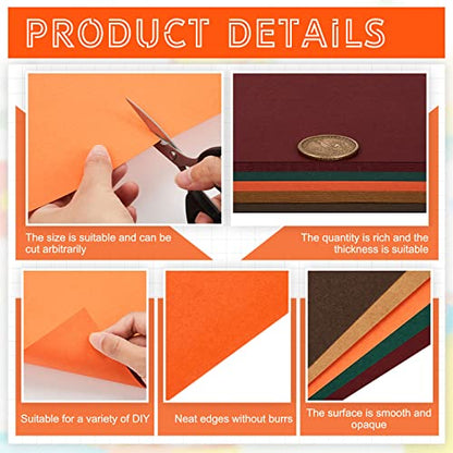 100 Sheets 5 Shades Cardstock Paper (100 Count)