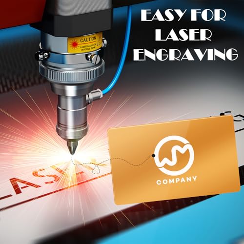100 Pcs Metal Business Cards Aluminum Laser Engraving Blanks