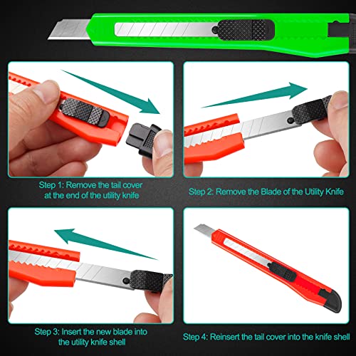 24 Pack Box Cutter Retractable