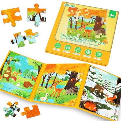 Magnetic Puzzles for Toddlers 3 (60 Count)