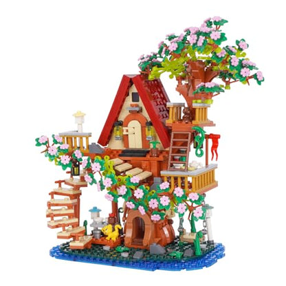 3 in 1 Cherry Blossom Tree House Building Set
