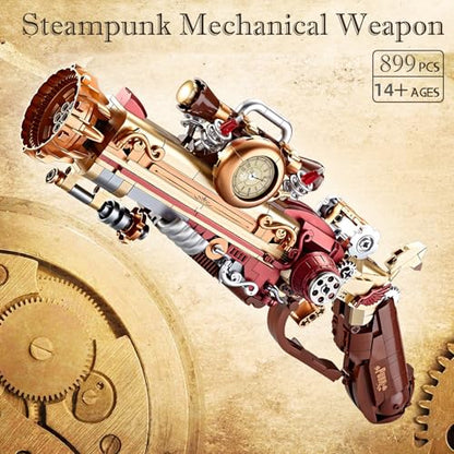 Ideas Steampunk Mechanical Gun Weapon Building Blocks Set for Adults