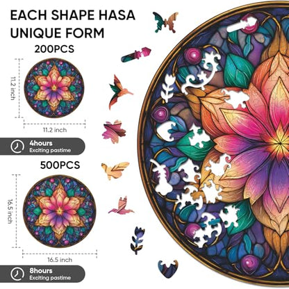 Mandala Wooden Puzzle (500 Count)