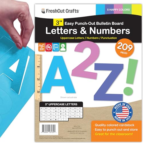 3 Inch Bulletin Board Letters & Numbers