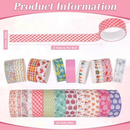 Washi Tape Set (40 Count)
