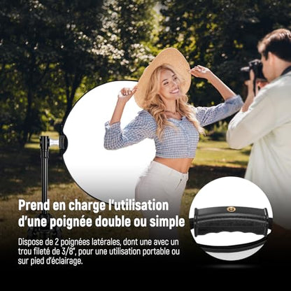 80cm Light Reflector with Handle & 3