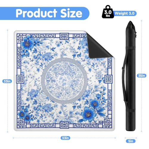 Mahjong Mat for Table 33" Rolled Packaging for American Mahjong Set