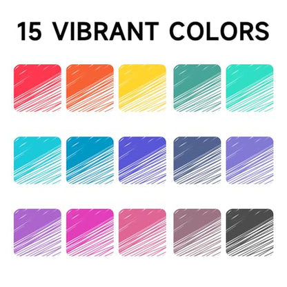 Erasable Gel Pens (15 Count)