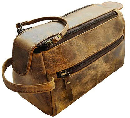 Leather Toiletry Bag for Men