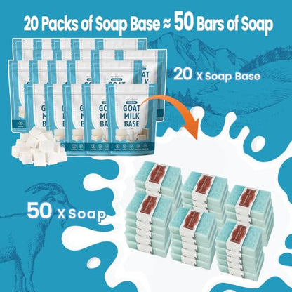 Goat Milk Soap Making Kit with Soap Melter & 10 Lbs Pre