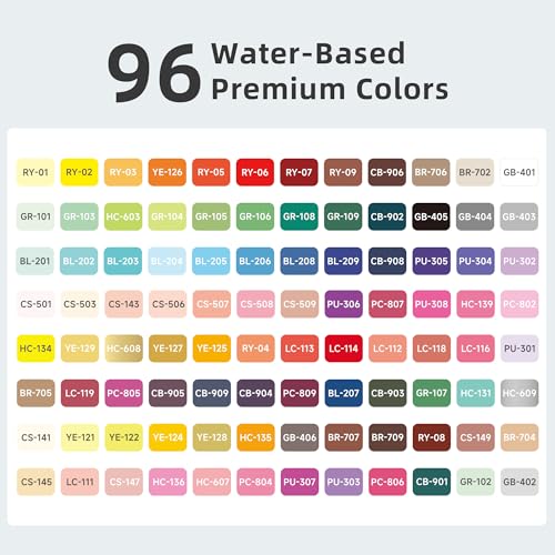 96 Colors Acrylic Paint Markers (96 Count)