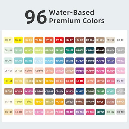 96 Colors Acrylic Paint Markers (96 Count)