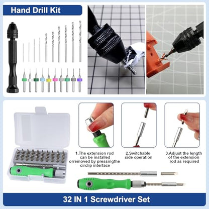 304PCS 3D Printing Accessory Tools with Tool Box for 3D Printer Modeler Basic Tools