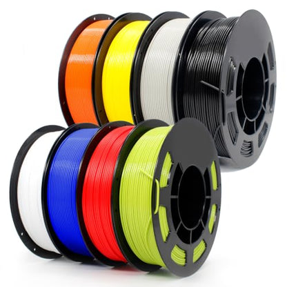 1.75mm PLA + Filament 8 Colors 250g 8 Pack