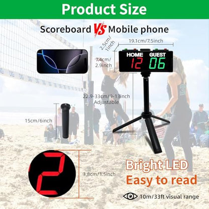 Battery Powered Scoreboard Clock Timer with Buttons