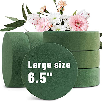 6 Packs Round Floral Foam Blocks (6 Count)