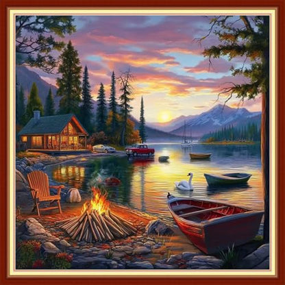 Cross Stitch Kits for Beginners Stamped Cross