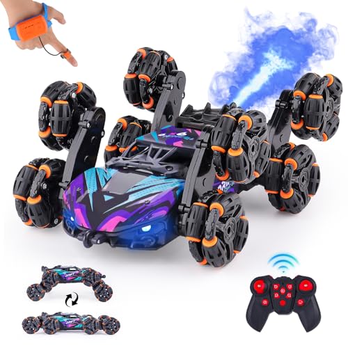 Cool 8 Wheels Hand Controlled RC Stunt Car Toys