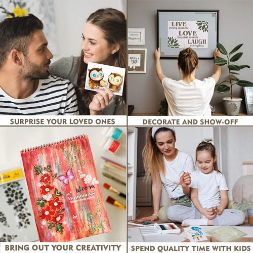 Reusable Geometric Stripe Stencils for Painting on Wood