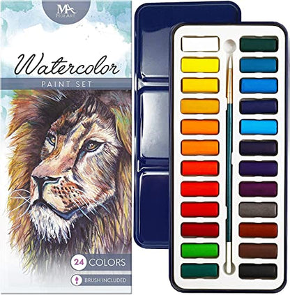 Watercolor Paint Essentials Set